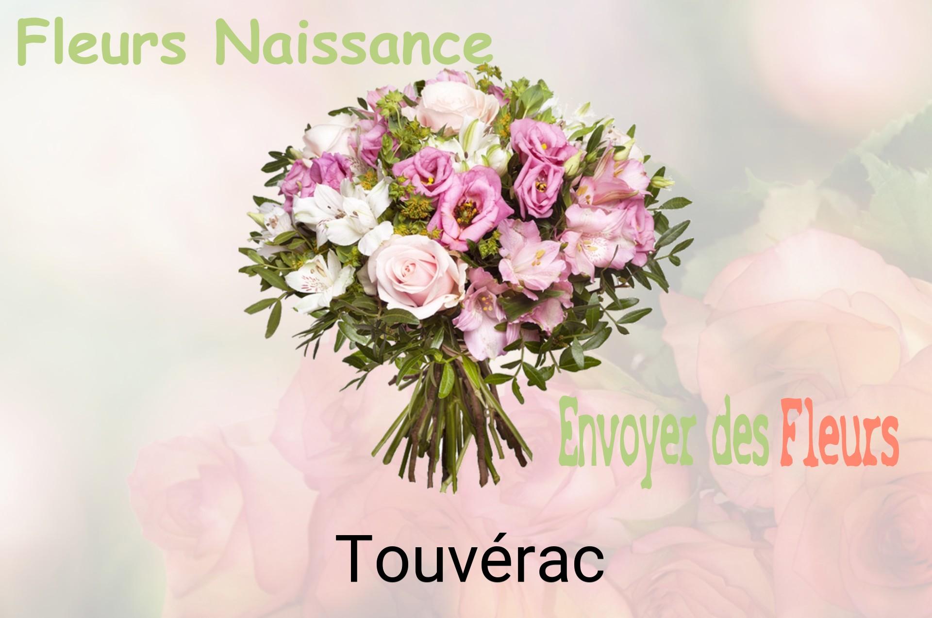 Bouquet de fleurs de naissance livré à Touvérac