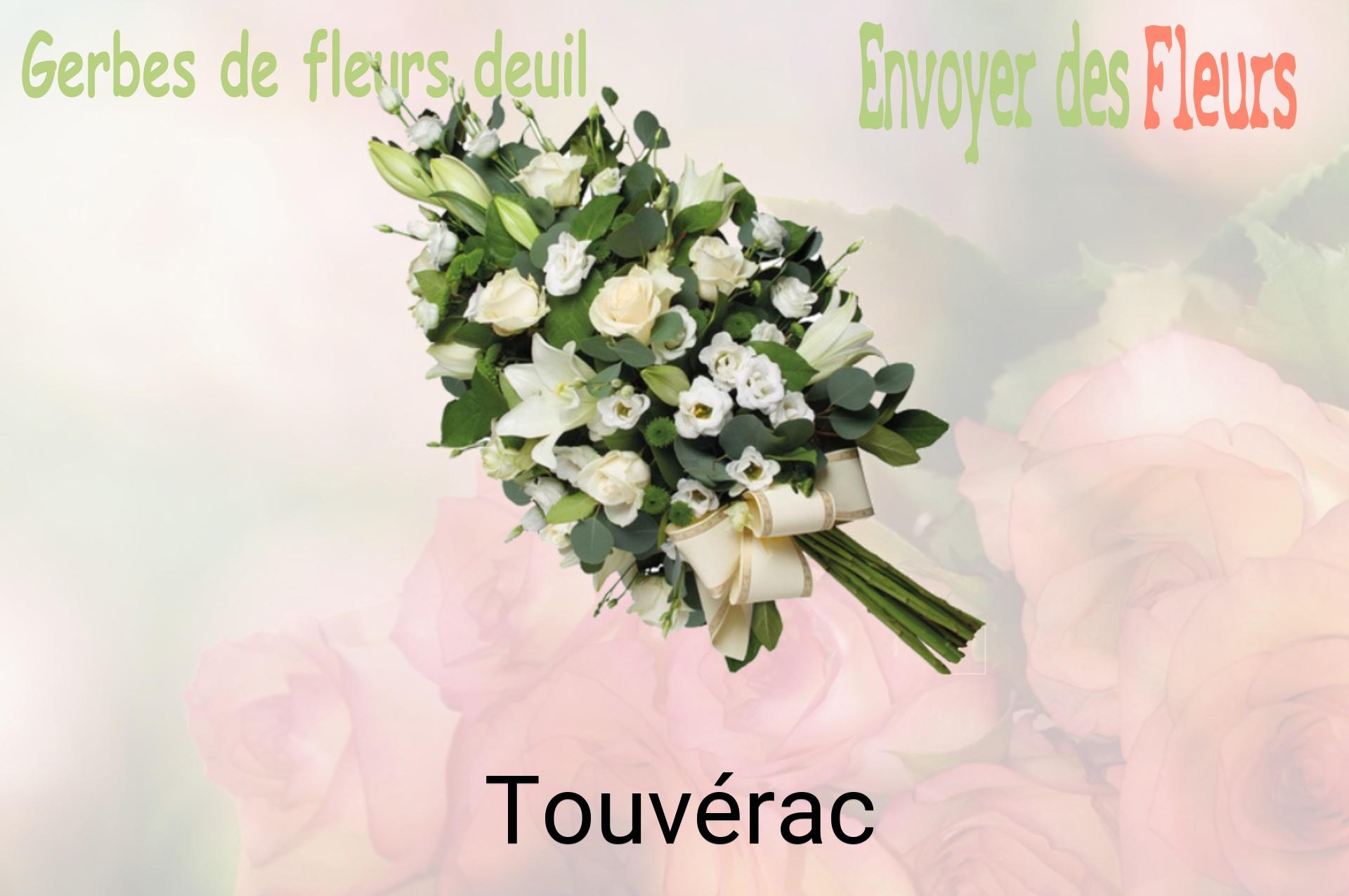 Gerbe de fleurs de deuil livrée à Touvérac